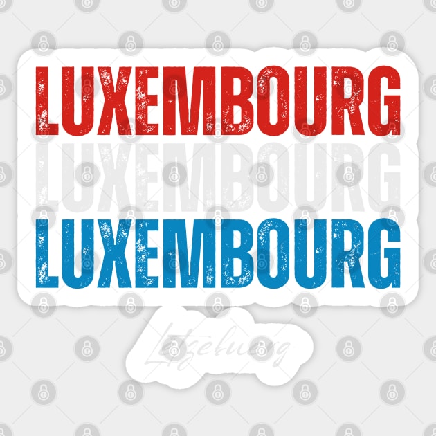 Luxembourg flag, Luxembourger flag Sticker by eka123